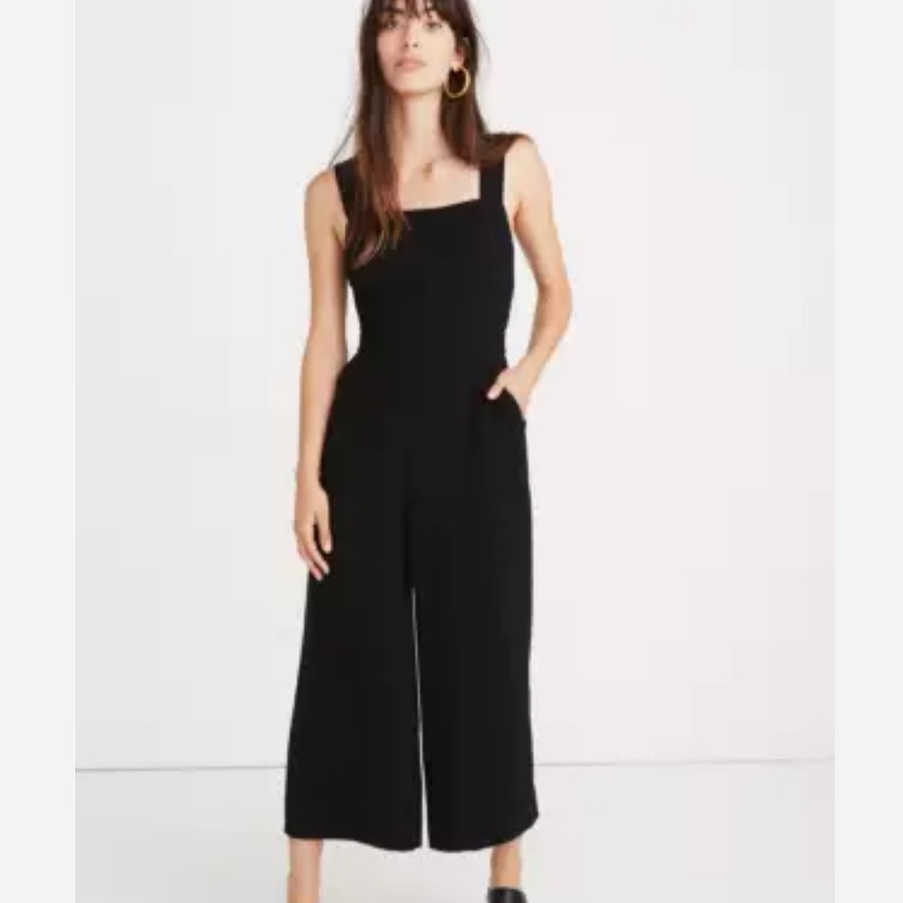 Madewell Apron Bow-Back Jumpsuit- Size 00 - Style G2195